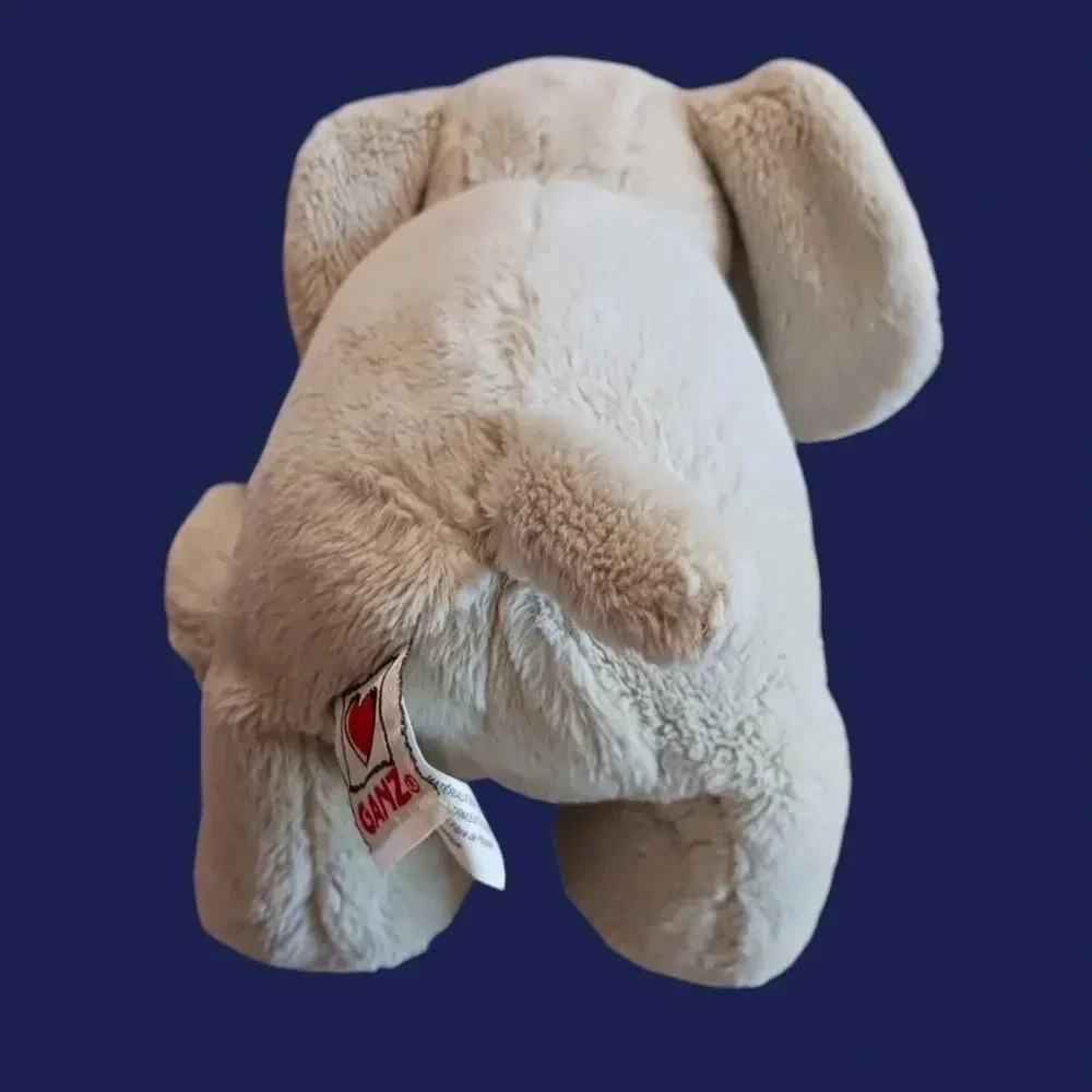 Ganz velvety elephant soft cuddly stuffed animal gray color no code